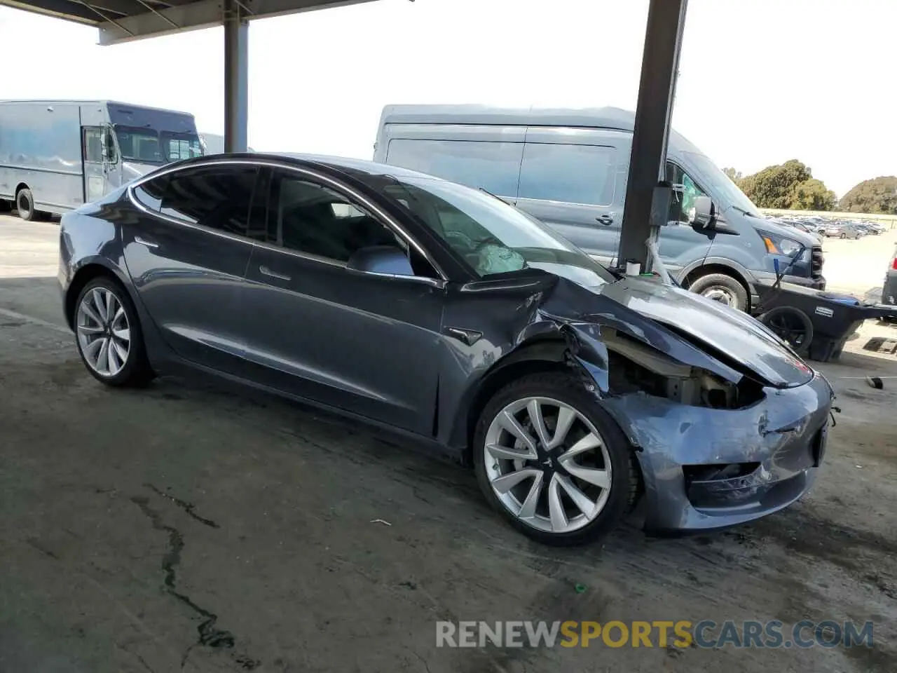 4 Фотография поврежденного автомобиля 5YJ3E1EA3KF412665 TESLA MODEL 3 2019