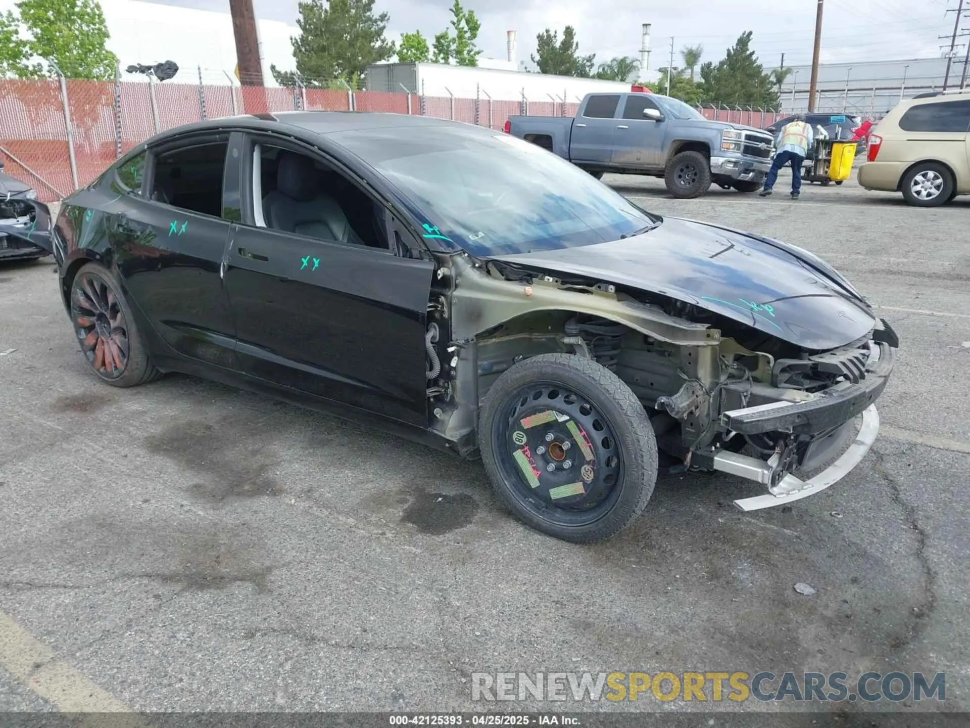 1 Фотография поврежденного автомобиля 5YJ3E1EA3KF415601 TESLA MODEL 3 2019