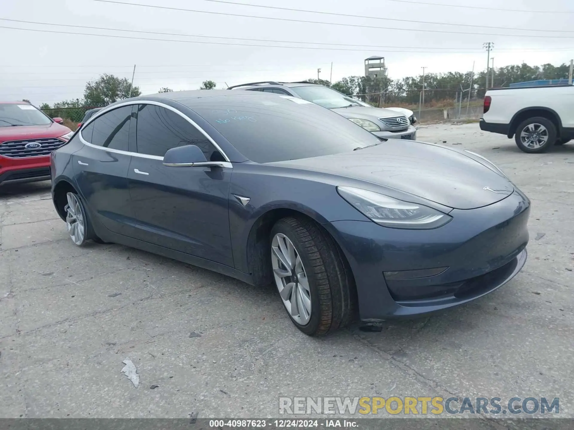 1 Photograph of a damaged car 5YJ3E1EA3KF425397 TESLA MODEL 3 2019