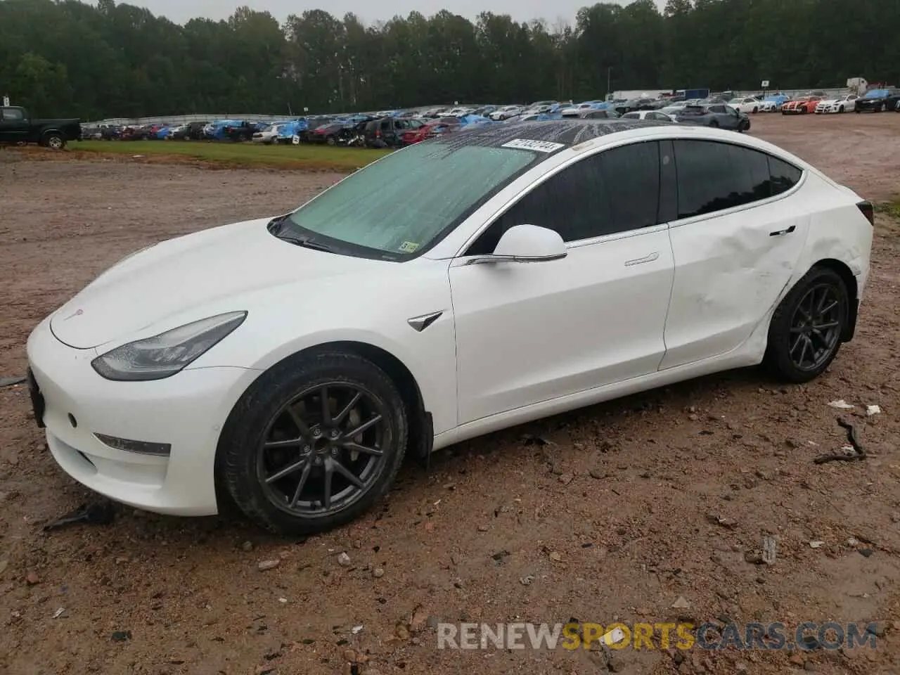 1 Photograph of a damaged car 5YJ3E1EA3KF444760 TESLA MODEL 3 2019