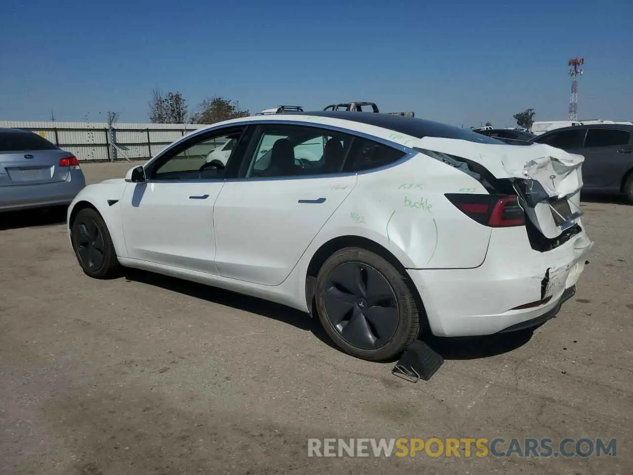 2 Фотография поврежденного автомобиля 5YJ3E1EA3KF483719 TESLA MODEL 3 2019