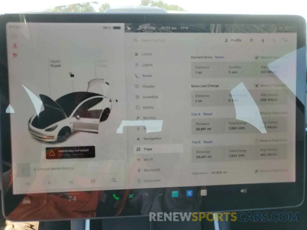 9 Фотография поврежденного автомобиля 5YJ3E1EA3KF483719 TESLA MODEL 3 2019