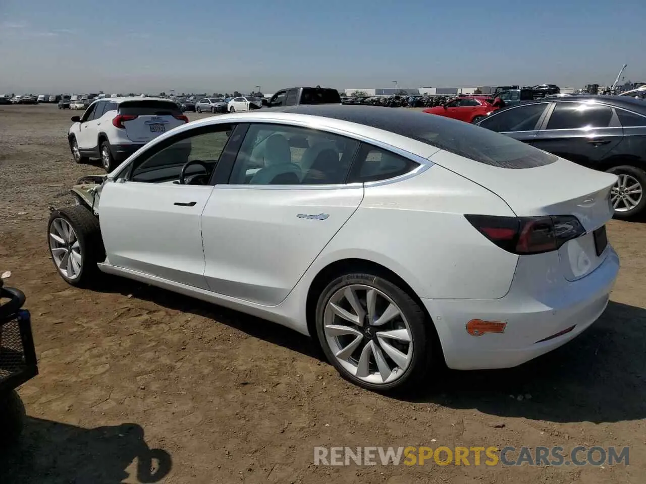 2 Photograph of a damaged car 5YJ3E1EA3KF509980 TESLA MODEL 3 2019