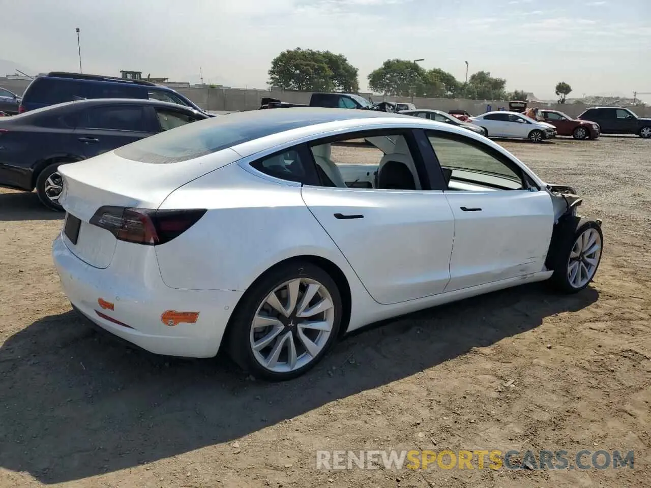 3 Photograph of a damaged car 5YJ3E1EA3KF509980 TESLA MODEL 3 2019