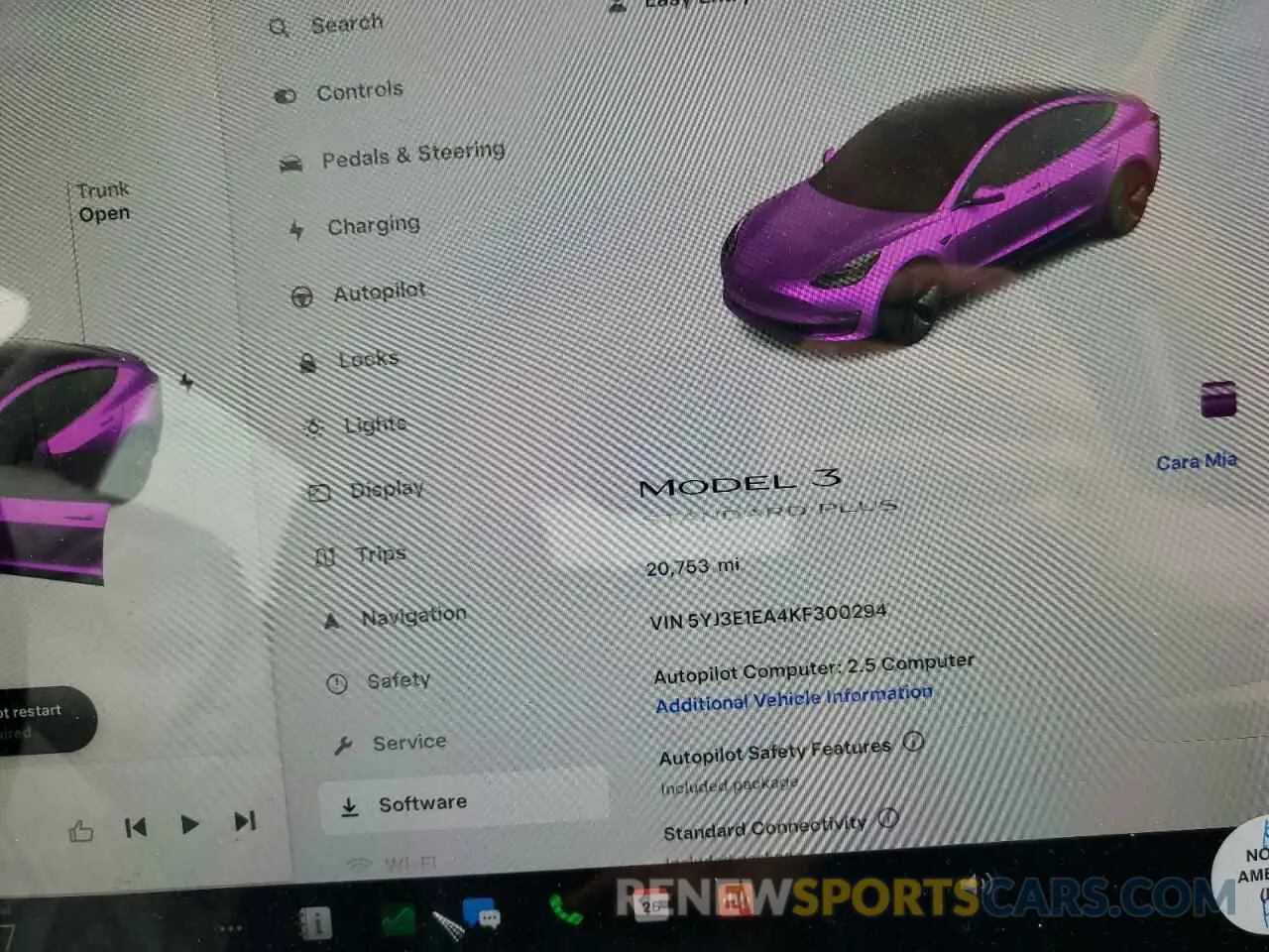 9 Фотография поврежденного автомобиля 5YJ3E1EA4KF300294 TESLA MODEL 3 2019