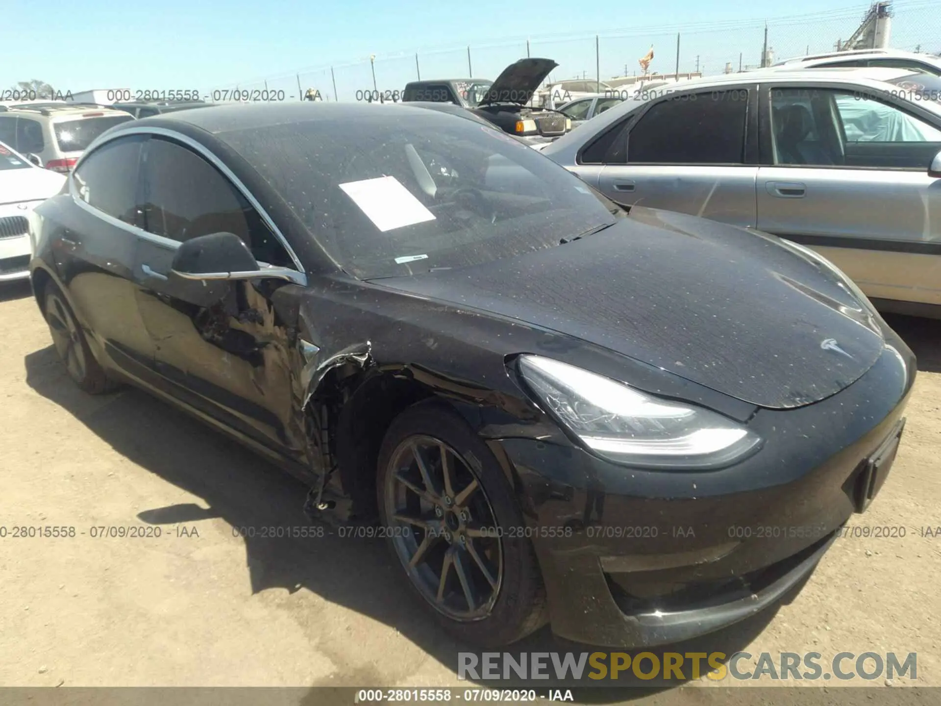 1 Photograph of a damaged car 5YJ3E1EA4KF305771 TESLA MODEL 3 2019
