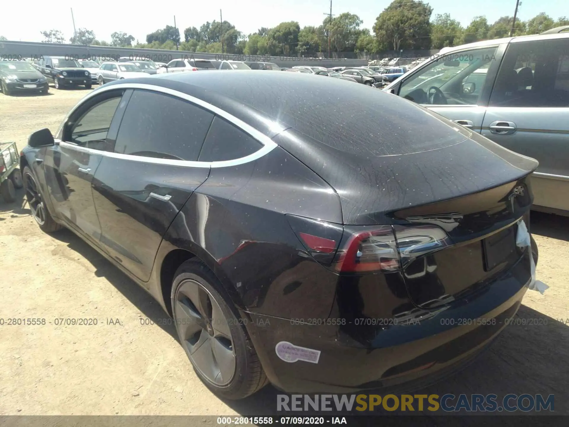 3 Photograph of a damaged car 5YJ3E1EA4KF305771 TESLA MODEL 3 2019