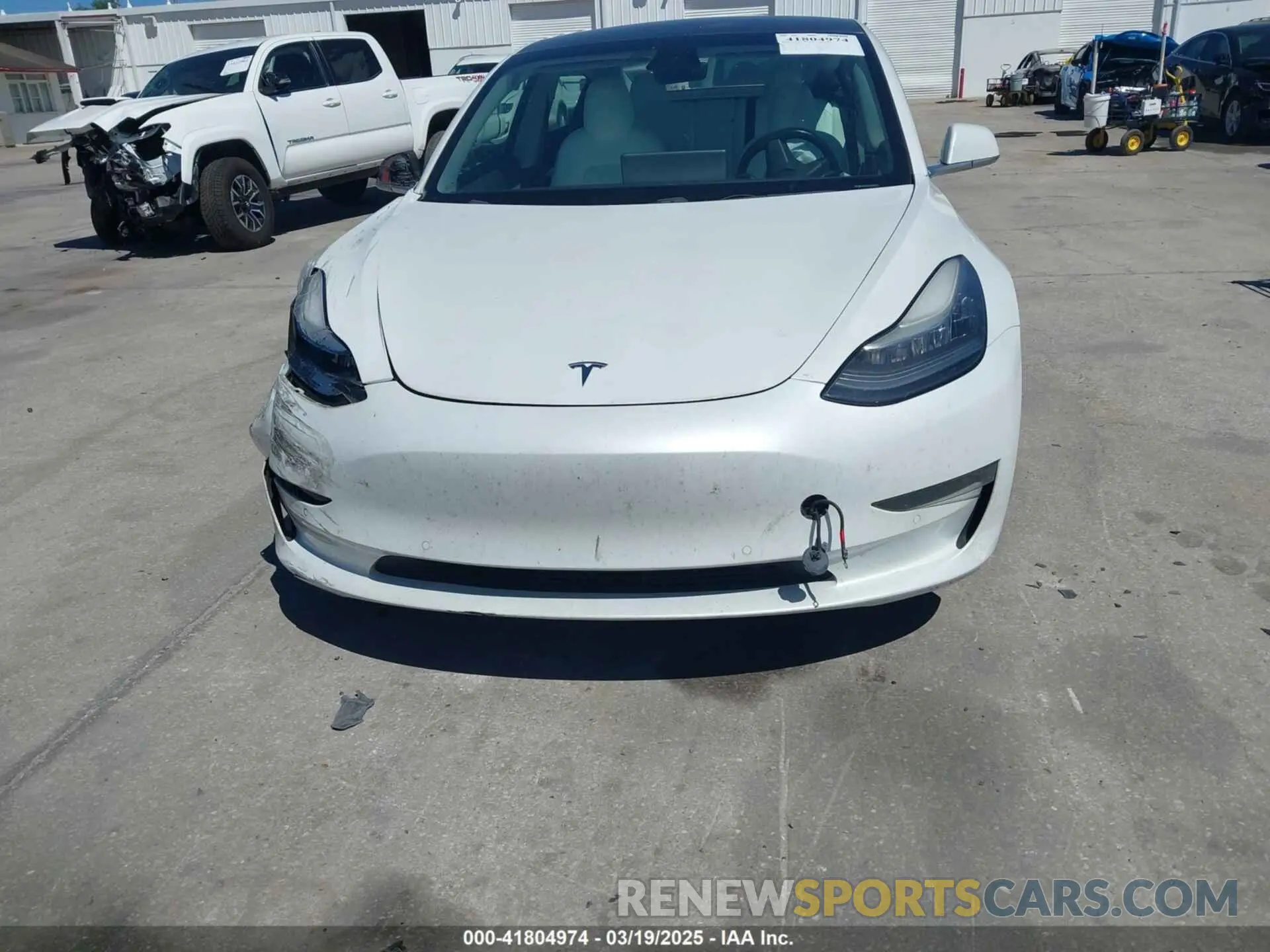 12 Photograph of a damaged car 5YJ3E1EA4KF323767 TESLA MODEL 3 2019
