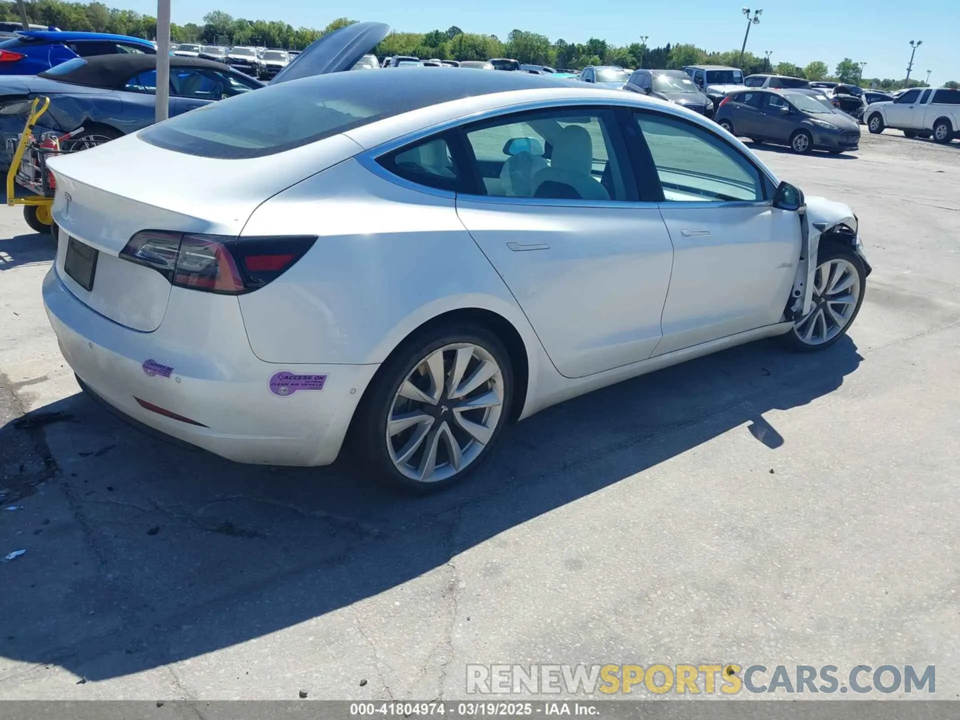 4 Photograph of a damaged car 5YJ3E1EA4KF323767 TESLA MODEL 3 2019