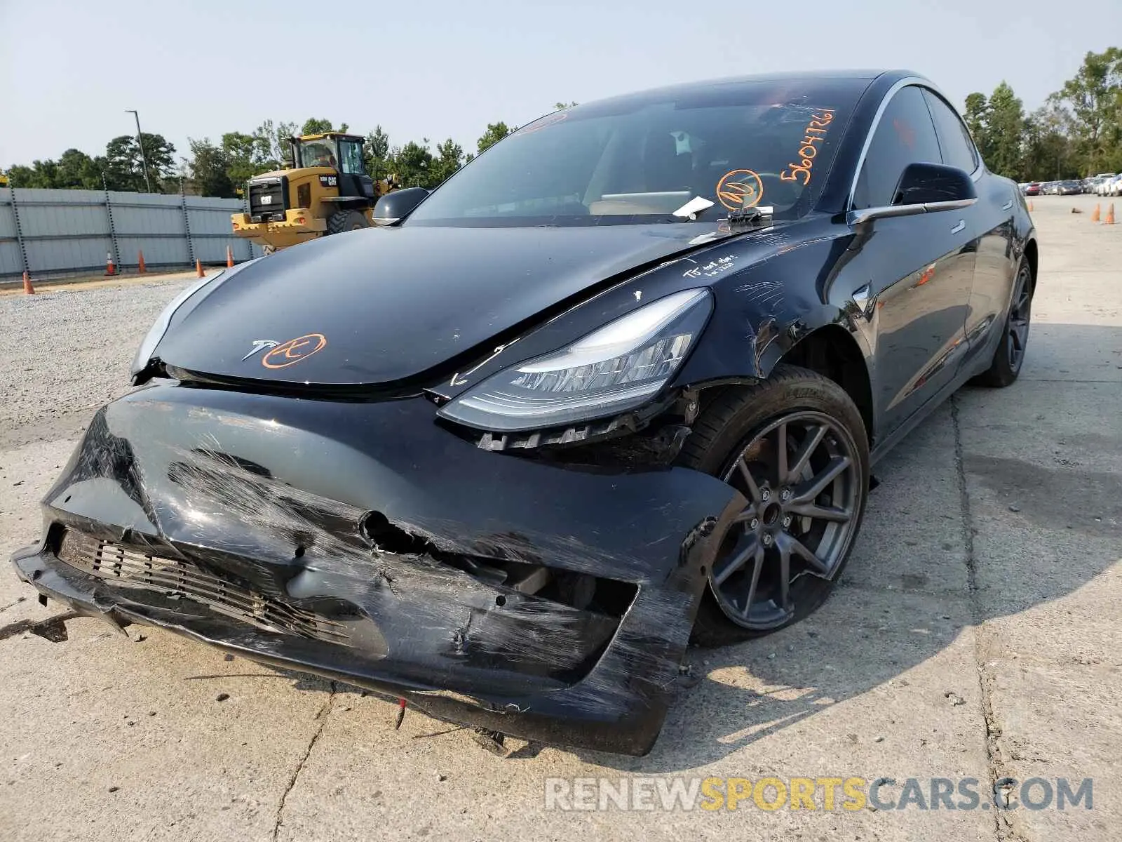 2 Photograph of a damaged car 5YJ3E1EA4KF397772 TESLA MODEL 3 2019