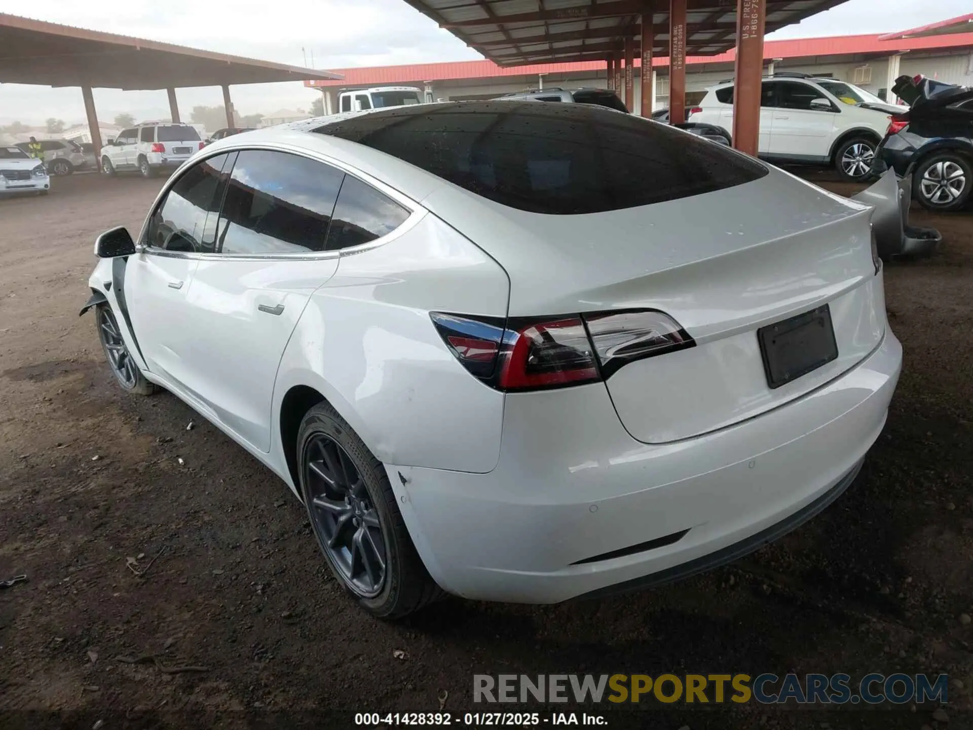 3 Photograph of a damaged car 5YJ3E1EA4KF402940 TESLA MODEL 3 2019