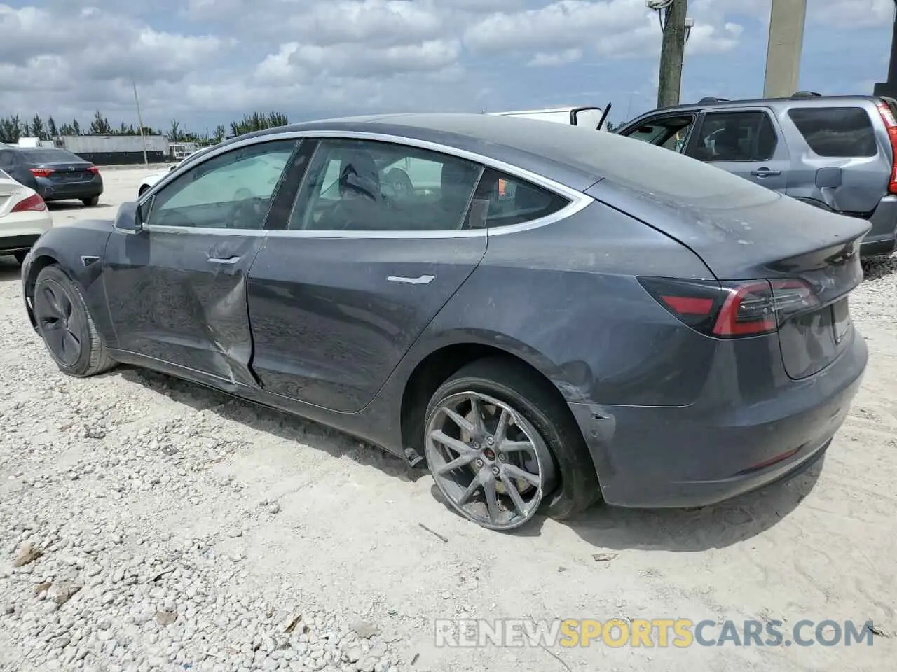 2 Photograph of a damaged car 5YJ3E1EA4KF434741 TESLA MODEL 3 2019