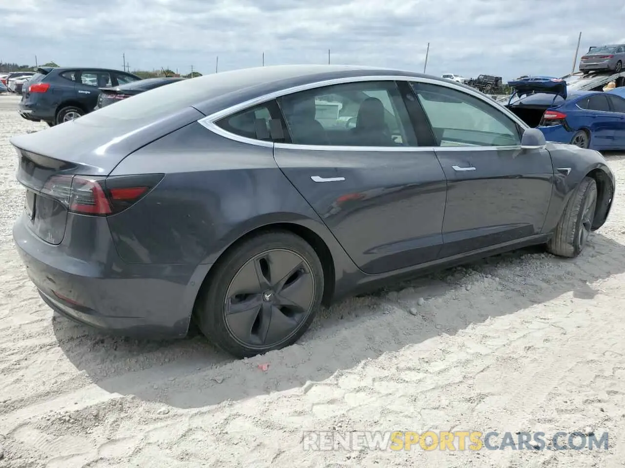 3 Photograph of a damaged car 5YJ3E1EA4KF434741 TESLA MODEL 3 2019
