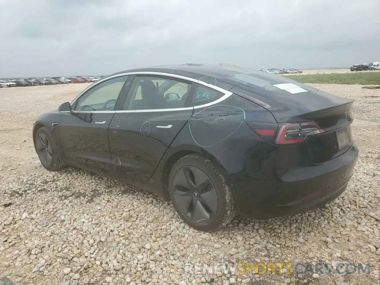 2 Photograph of a damaged car 5YJ3E1EA5KF304290 TESLA MODEL 3 2019