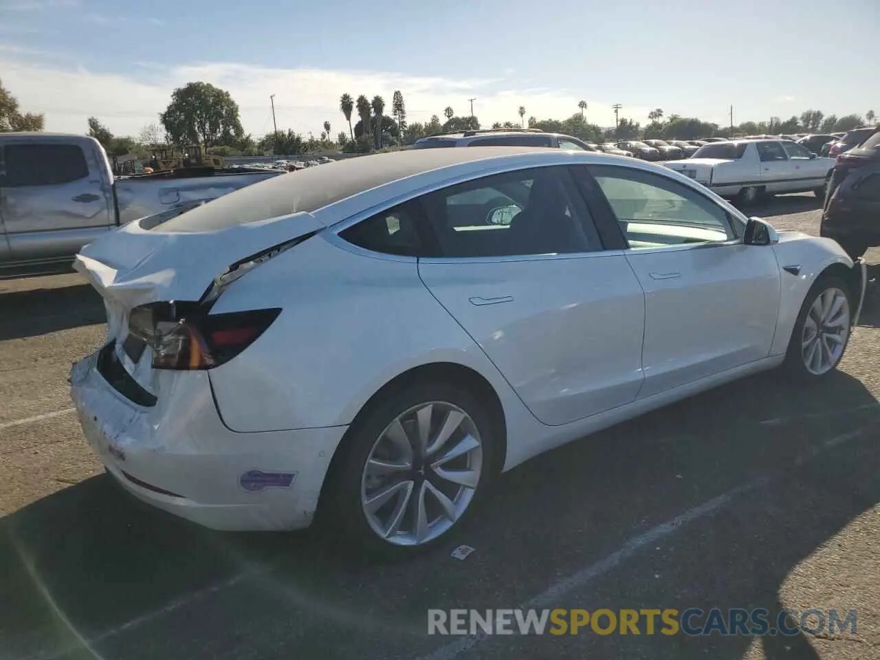 3 Photograph of a damaged car 5YJ3E1EA5KF311787 TESLA MODEL 3 2019
