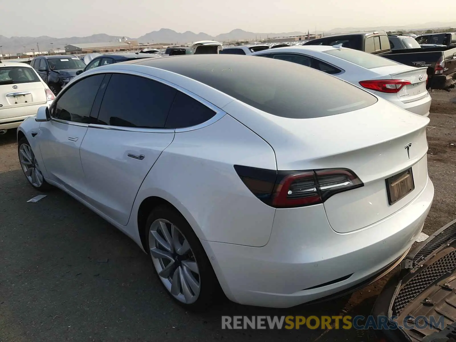 3 Photograph of a damaged car 5YJ3E1EA5KF315127 TESLA MODEL 3 2019