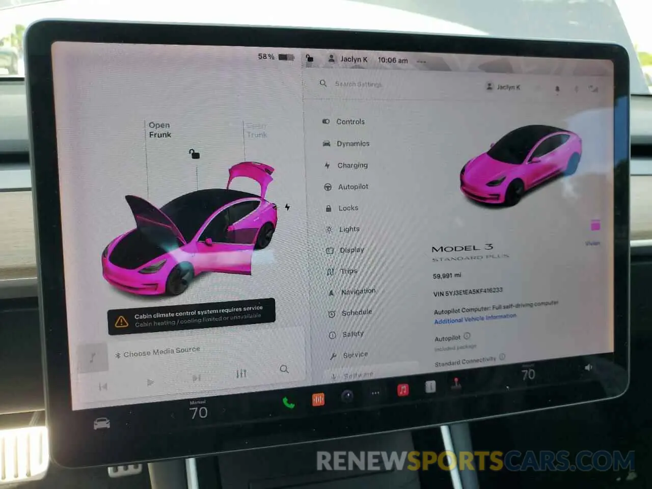 9 Photograph of a damaged car 5YJ3E1EA5KF416233 TESLA MODEL 3 2019
