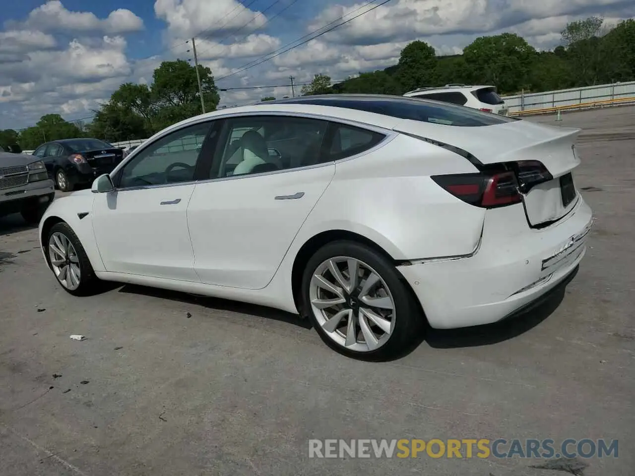 2 Photograph of a damaged car 5YJ3E1EA5KF480188 TESLA MODEL 3 2019
