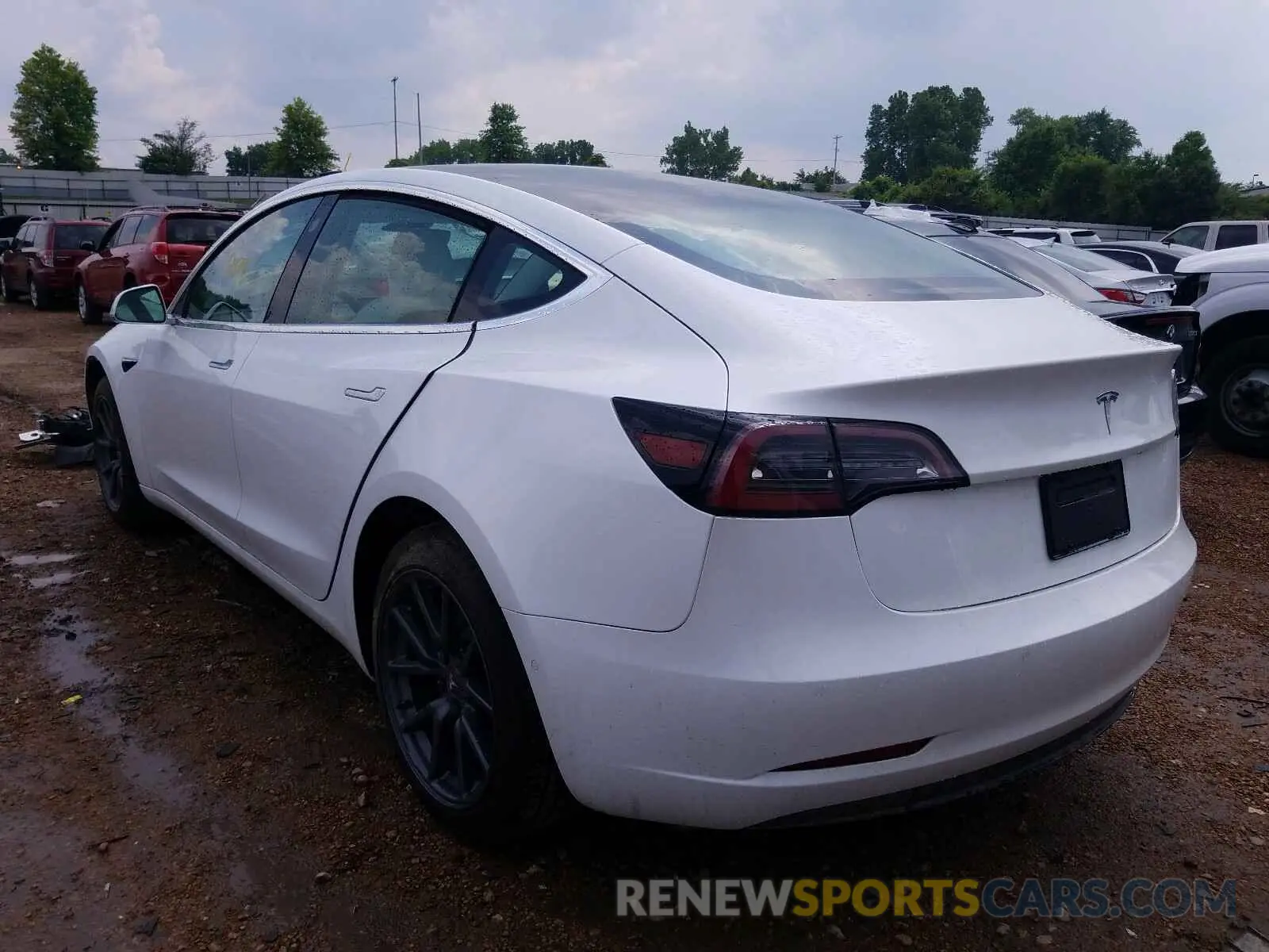 3 Photograph of a damaged car 5YJ3E1EA5KF509110 TESLA MODEL 3 2019