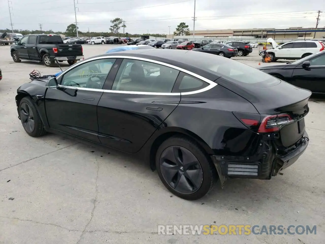 2 Photograph of a damaged car 5YJ3E1EA6KF196939 TESLA MODEL 3 2019