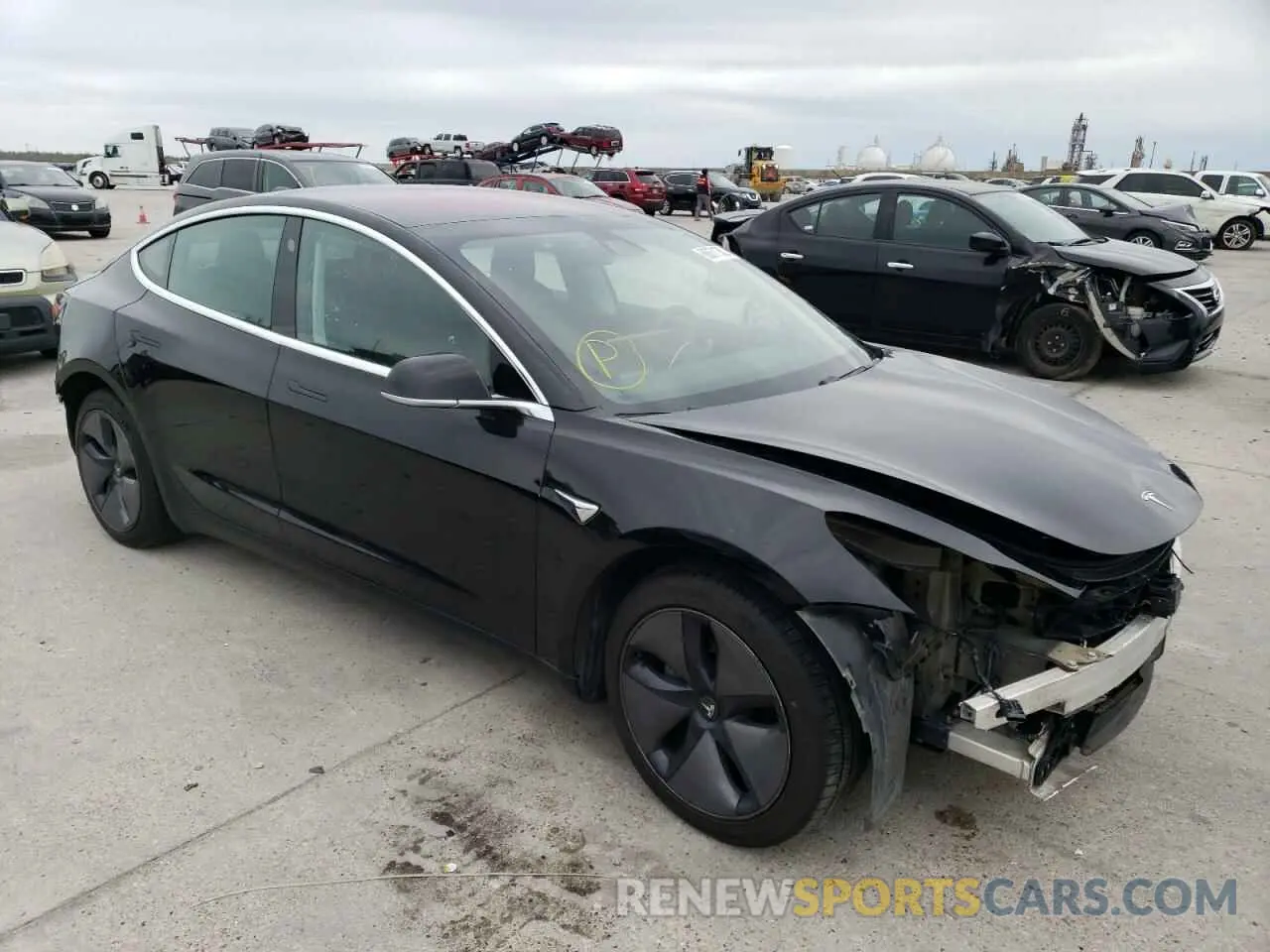 4 Photograph of a damaged car 5YJ3E1EA6KF196939 TESLA MODEL 3 2019