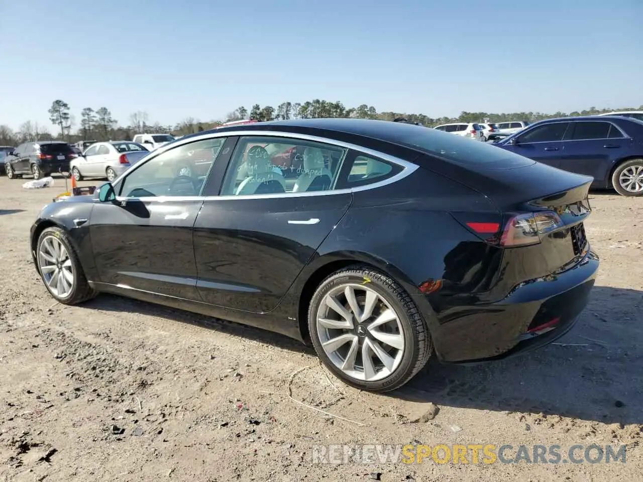 2 Photograph of a damaged car 5YJ3E1EA6KF302273 TESLA MODEL 3 2019