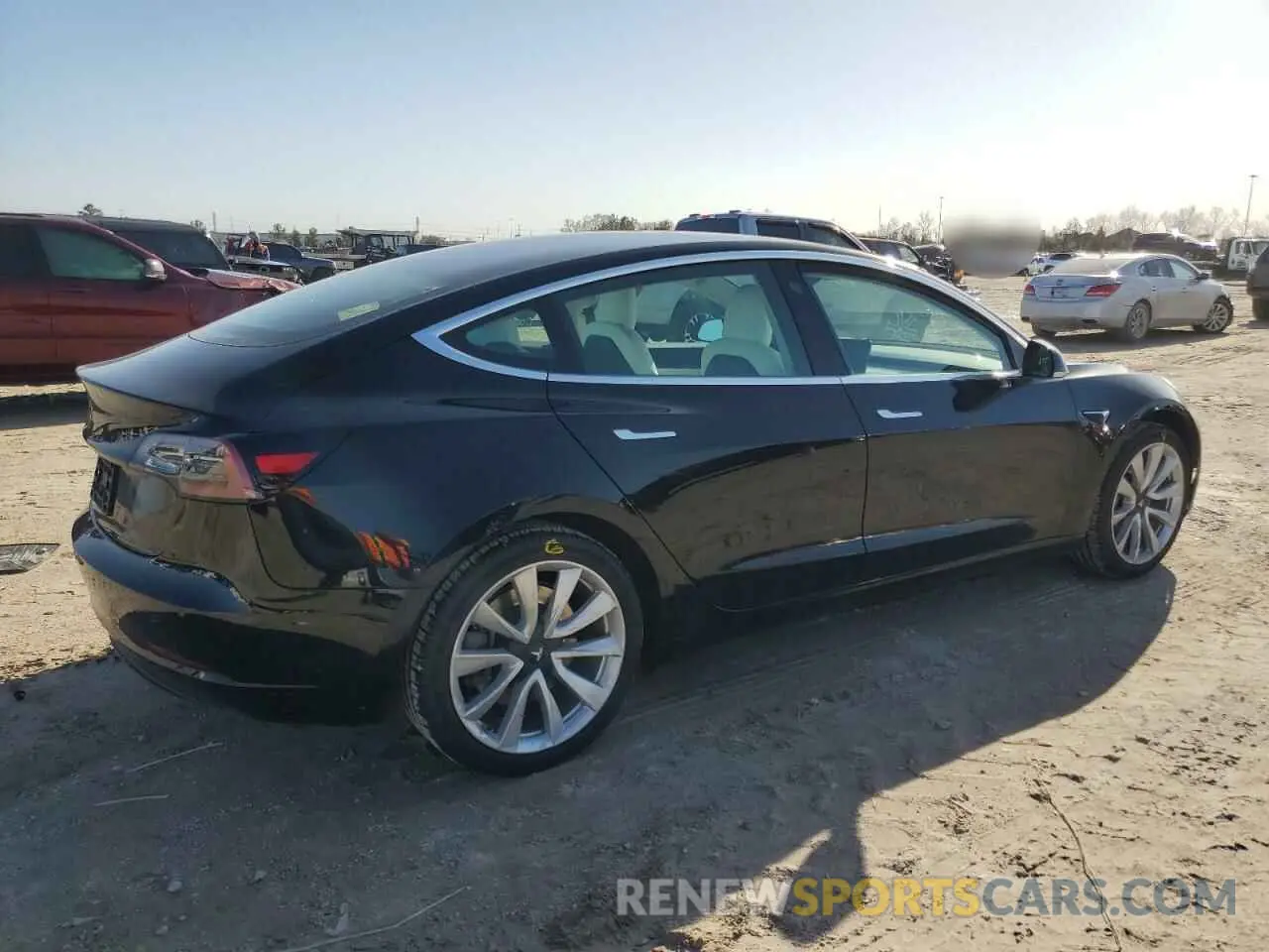 3 Photograph of a damaged car 5YJ3E1EA6KF302273 TESLA MODEL 3 2019