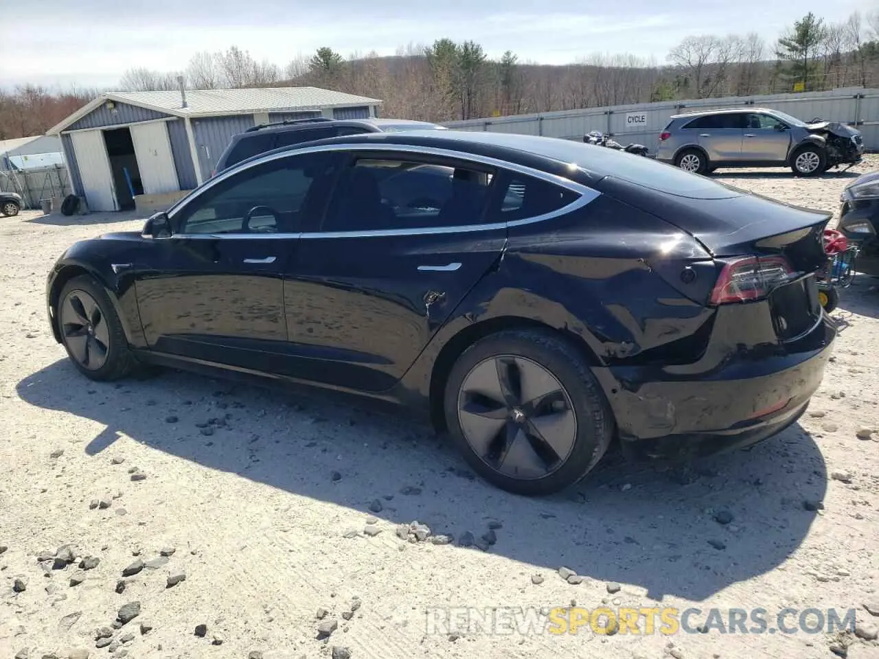 2 Photograph of a damaged car 5YJ3E1EA6KF306887 TESLA MODEL 3 2019