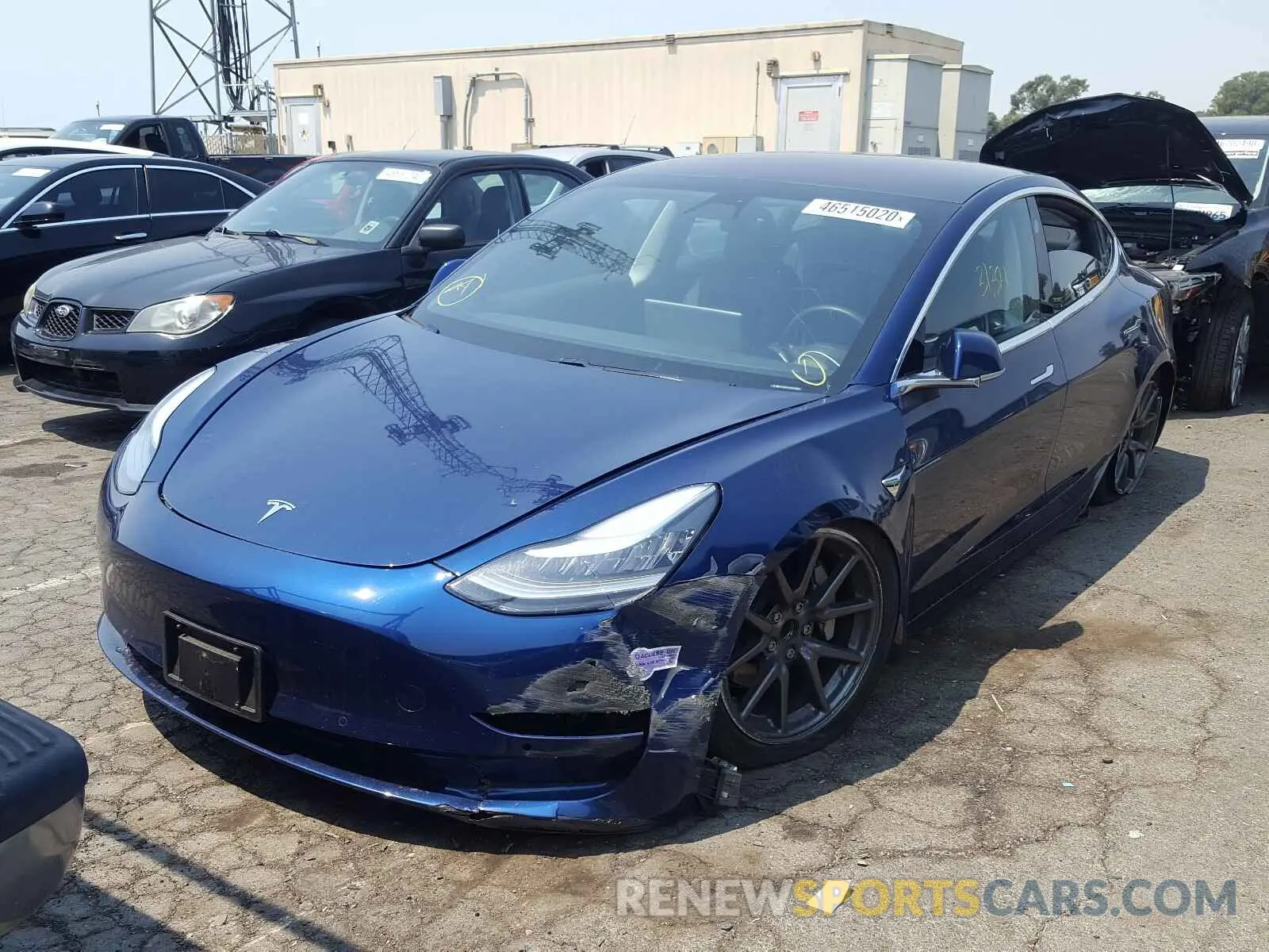 2 Photograph of a damaged car 5YJ3E1EA6KF308994 TESLA MODEL 3 2019