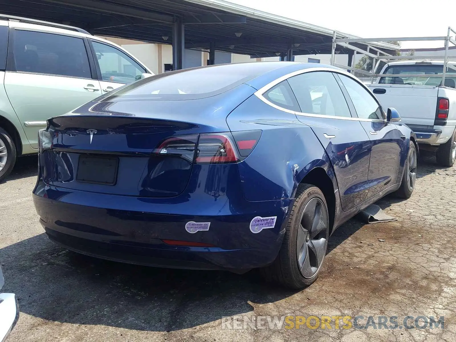 4 Photograph of a damaged car 5YJ3E1EA6KF308994 TESLA MODEL 3 2019