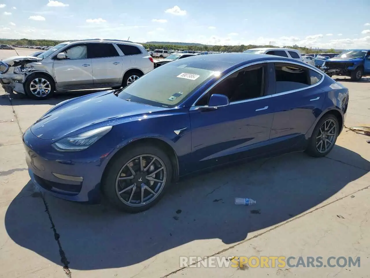 1 Photograph of a damaged car 5YJ3E1EA6KF309353 TESLA MODEL 3 2019