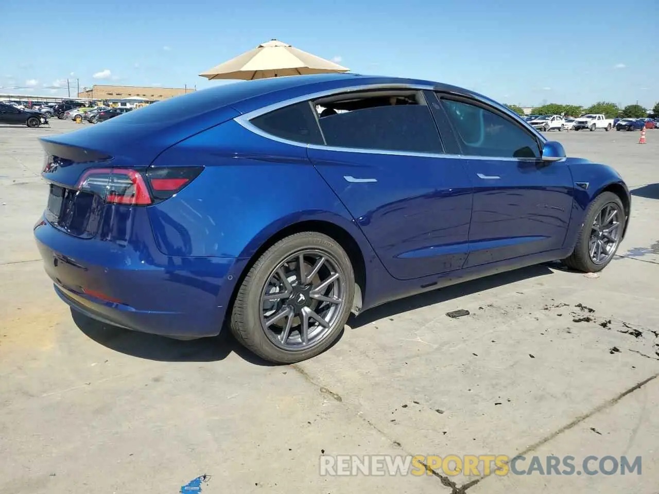 3 Photograph of a damaged car 5YJ3E1EA6KF309353 TESLA MODEL 3 2019