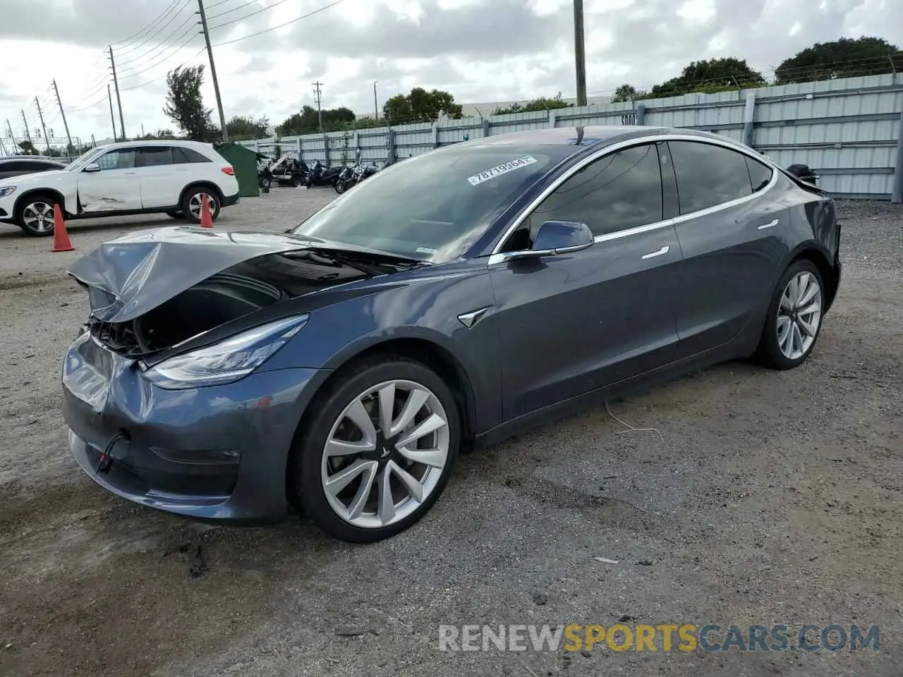 1 Photograph of a damaged car 5YJ3E1EA6KF314360 TESLA MODEL 3 2019