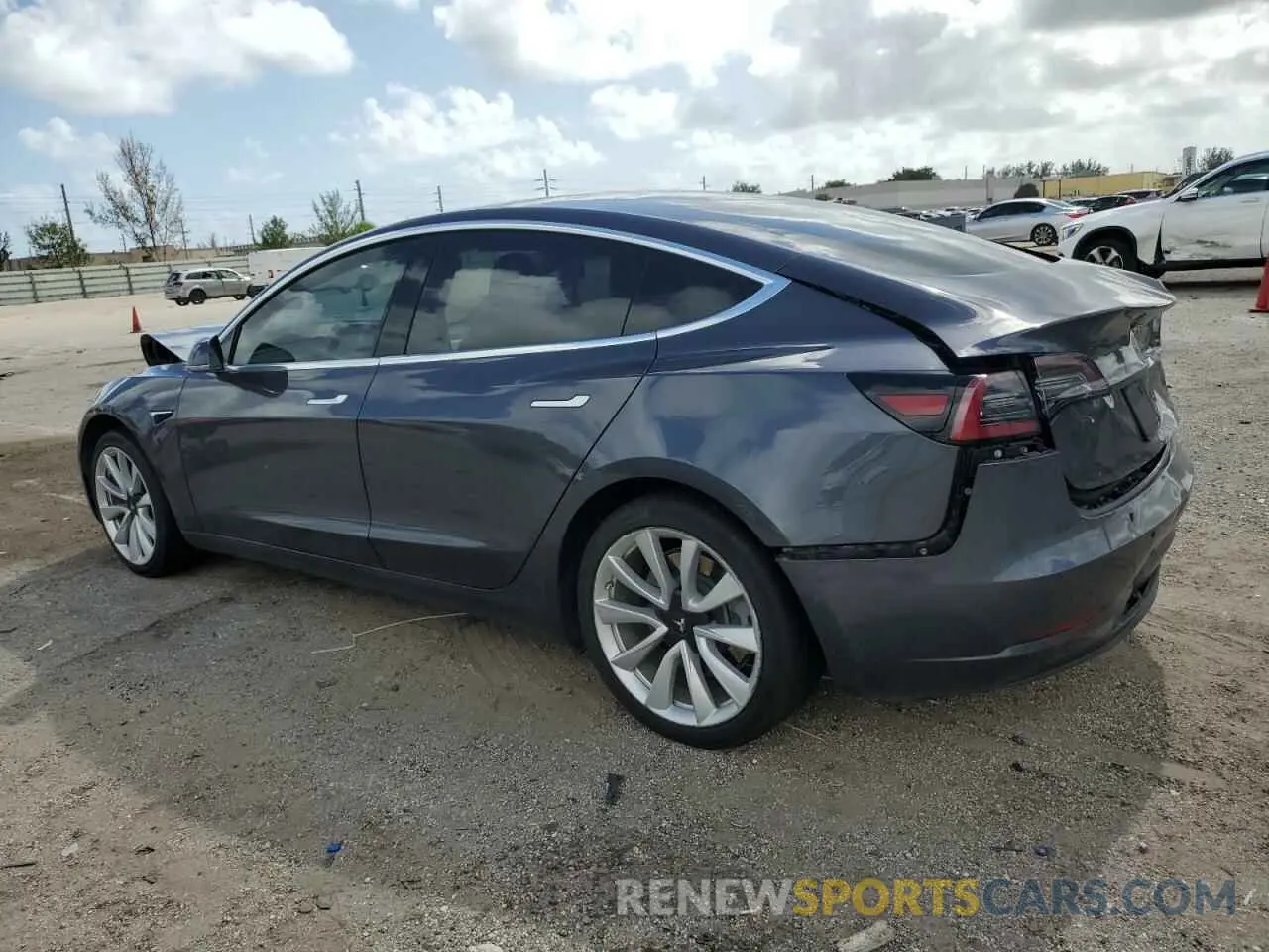 2 Photograph of a damaged car 5YJ3E1EA6KF314360 TESLA MODEL 3 2019