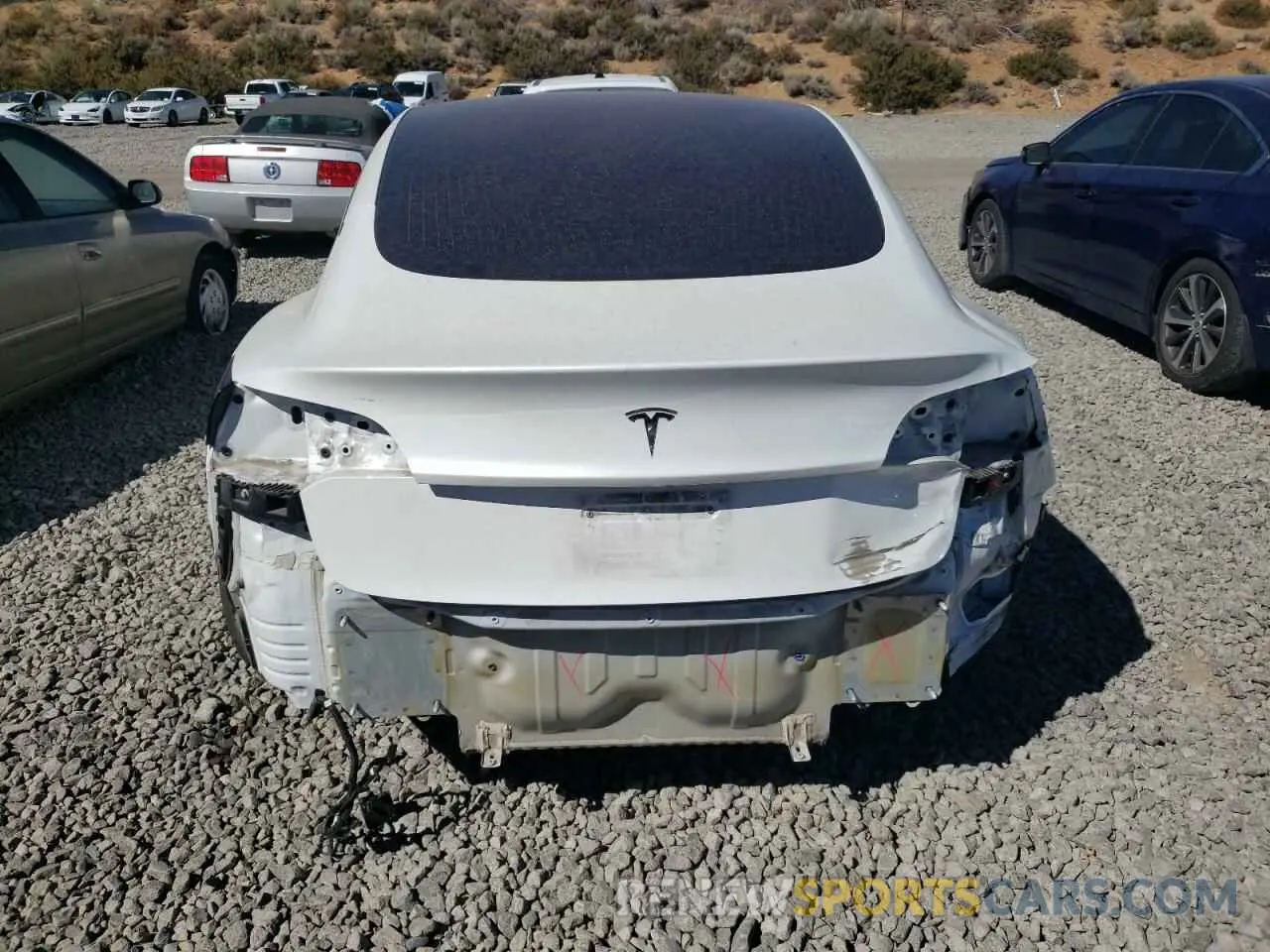 6 Photograph of a damaged car 5YJ3E1EA6KF326685 TESLA MODEL 3 2019