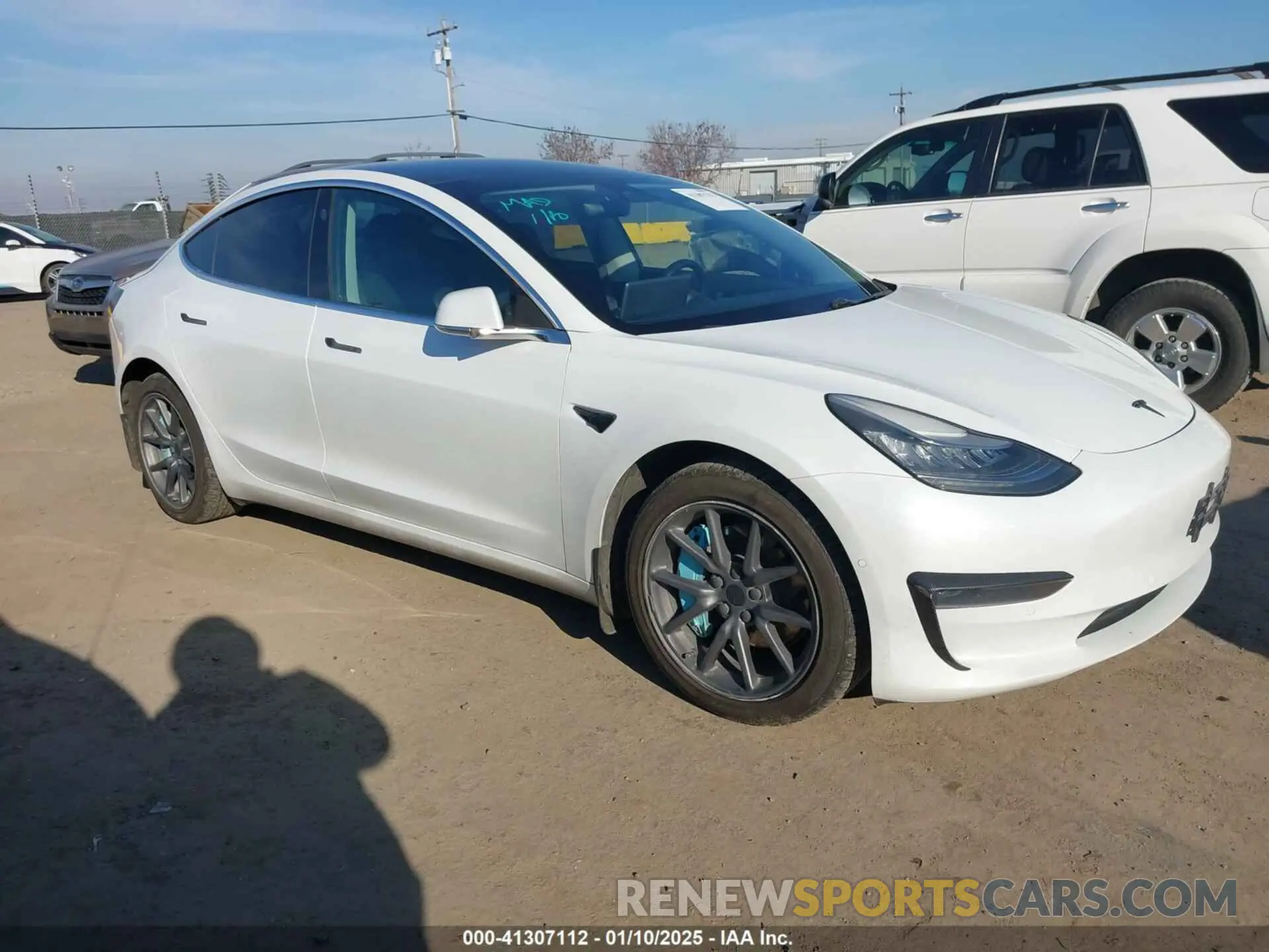 1 Photograph of a damaged car 5YJ3E1EA6KF331563 TESLA MODEL 3 2019