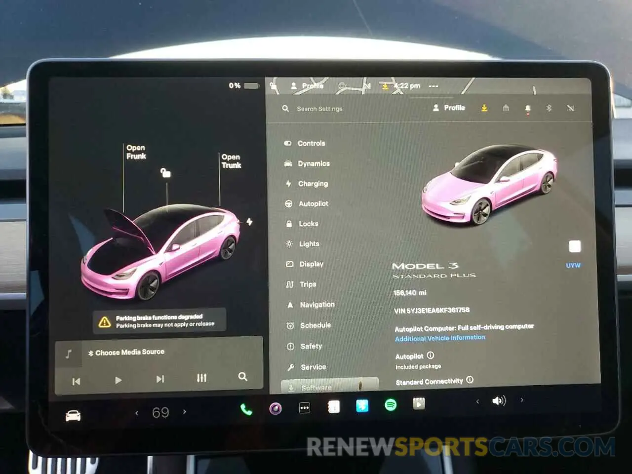 9 Фотография поврежденного автомобиля 5YJ3E1EA6KF361758 TESLA MODEL 3 2019