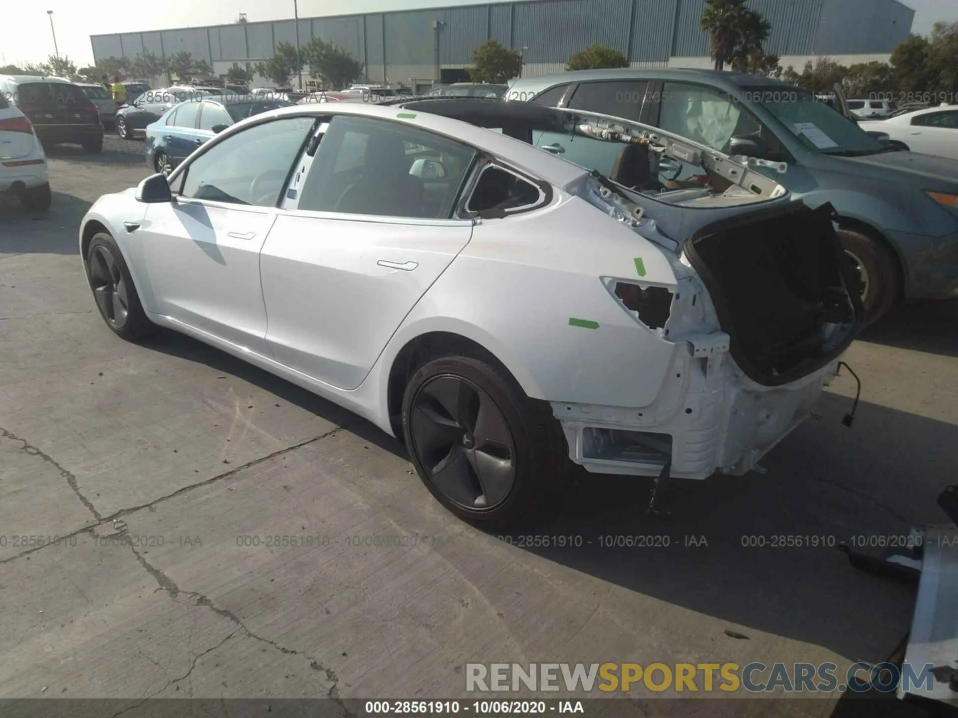 3 Photograph of a damaged car 5YJ3E1EA6KF401644 TESLA MODEL 3 2019