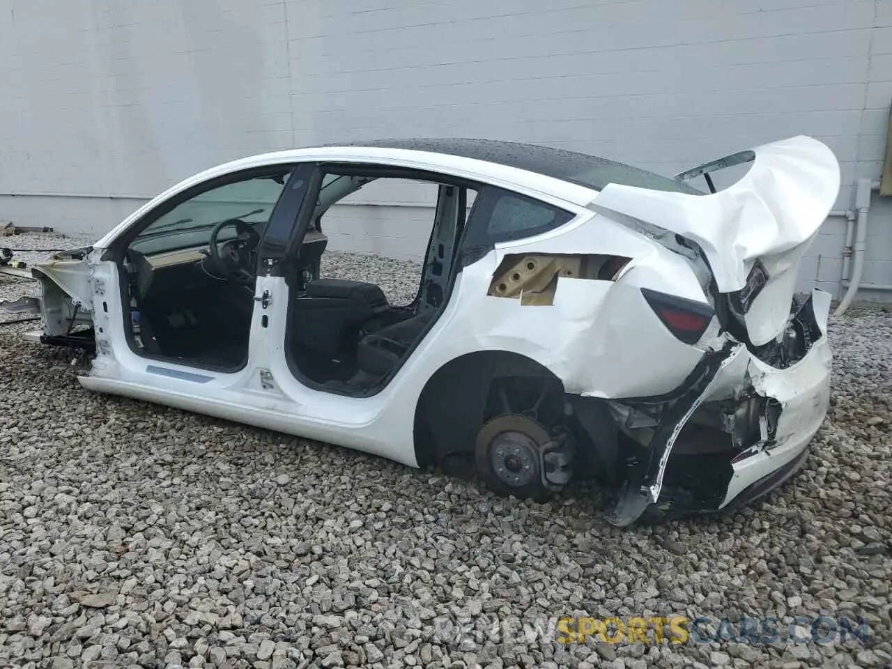 2 Photograph of a damaged car 5YJ3E1EA6KF401661 TESLA MODEL 3 2019