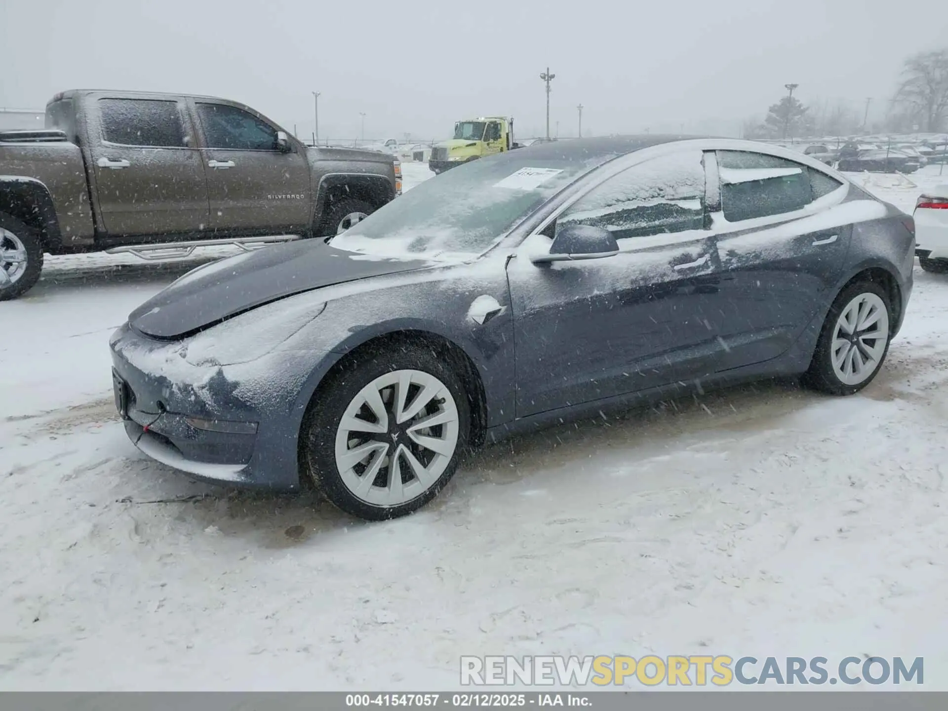2 Photograph of a damaged car 5YJ3E1EA6KF411011 TESLA MODEL 3 2019