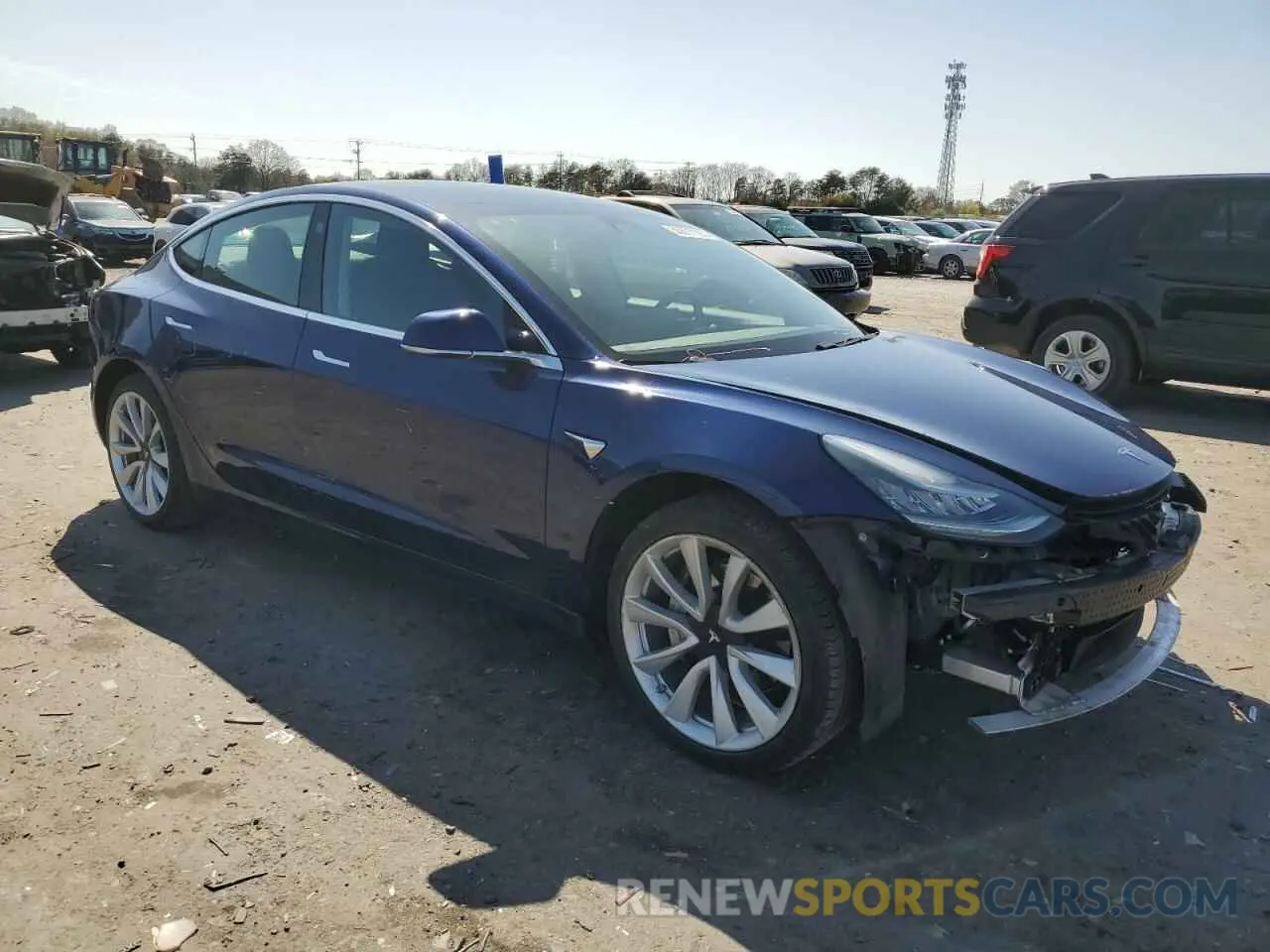 4 Фотография поврежденного автомобиля 5YJ3E1EA6KF412837 TESLA MODEL 3 2019