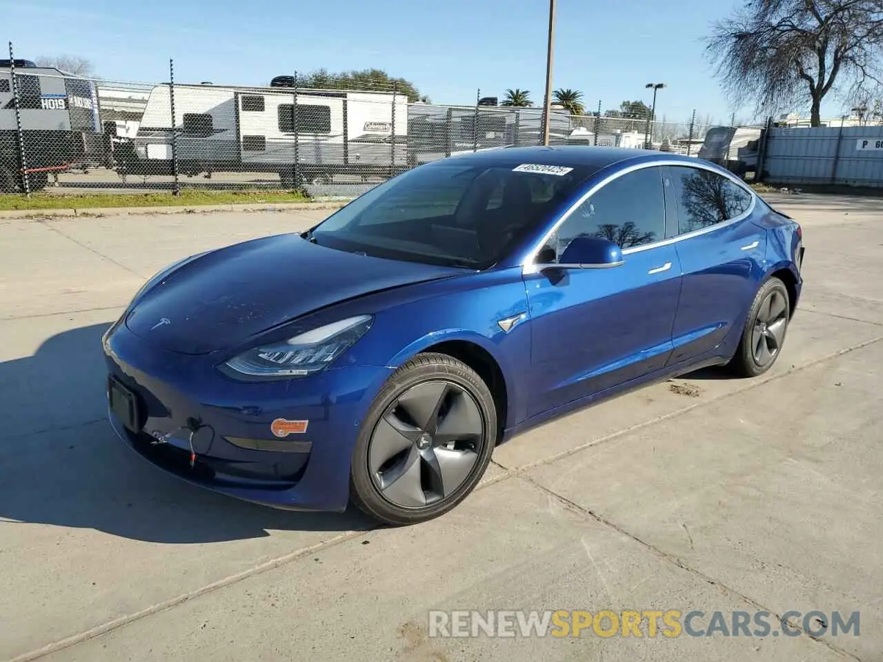1 Photograph of a damaged car 5YJ3E1EA6KF424907 TESLA MODEL 3 2019