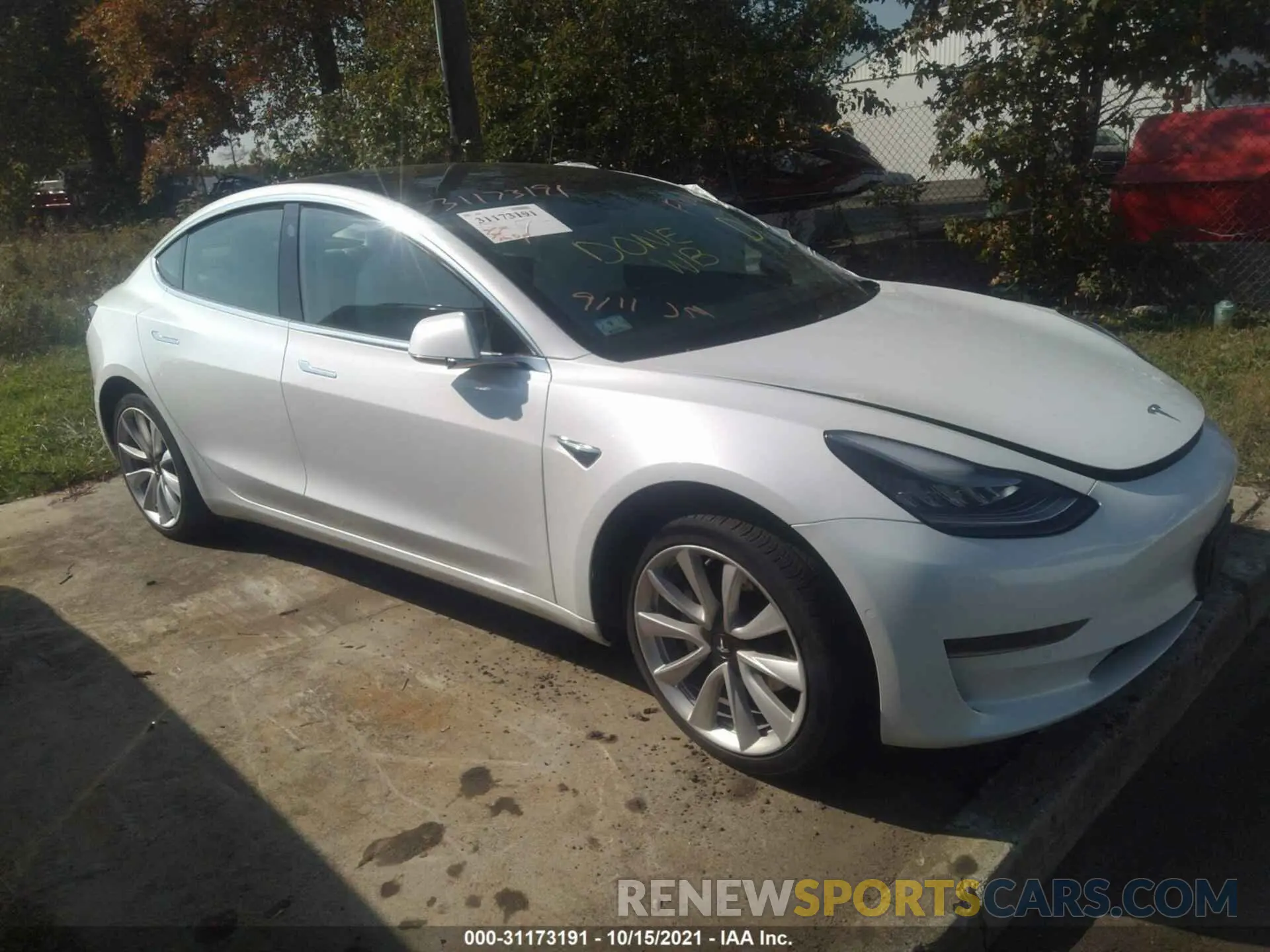 1 Photograph of a damaged car 5YJ3E1EA6KF444784 TESLA MODEL 3 2019