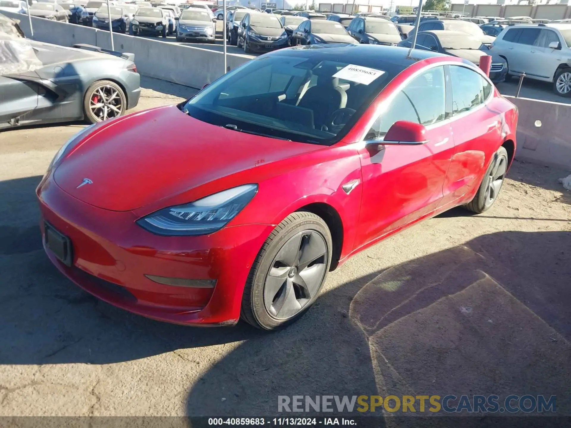 2 Фотография поврежденного автомобиля 5YJ3E1EA6KF464033 TESLA MODEL 3 2019