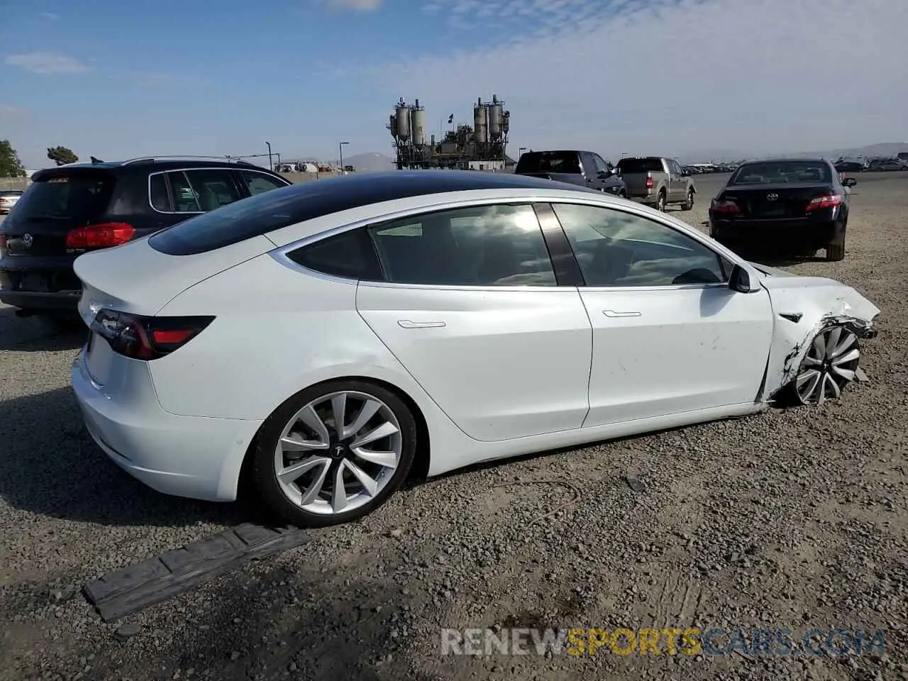 3 Фотография поврежденного автомобиля 5YJ3E1EA6KF476702 TESLA MODEL 3 2019