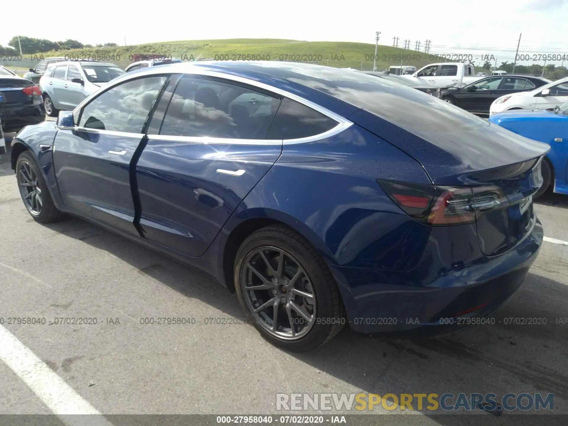 3 Photograph of a damaged car 5YJ3E1EA7KF193581 TESLA MODEL 3 2019