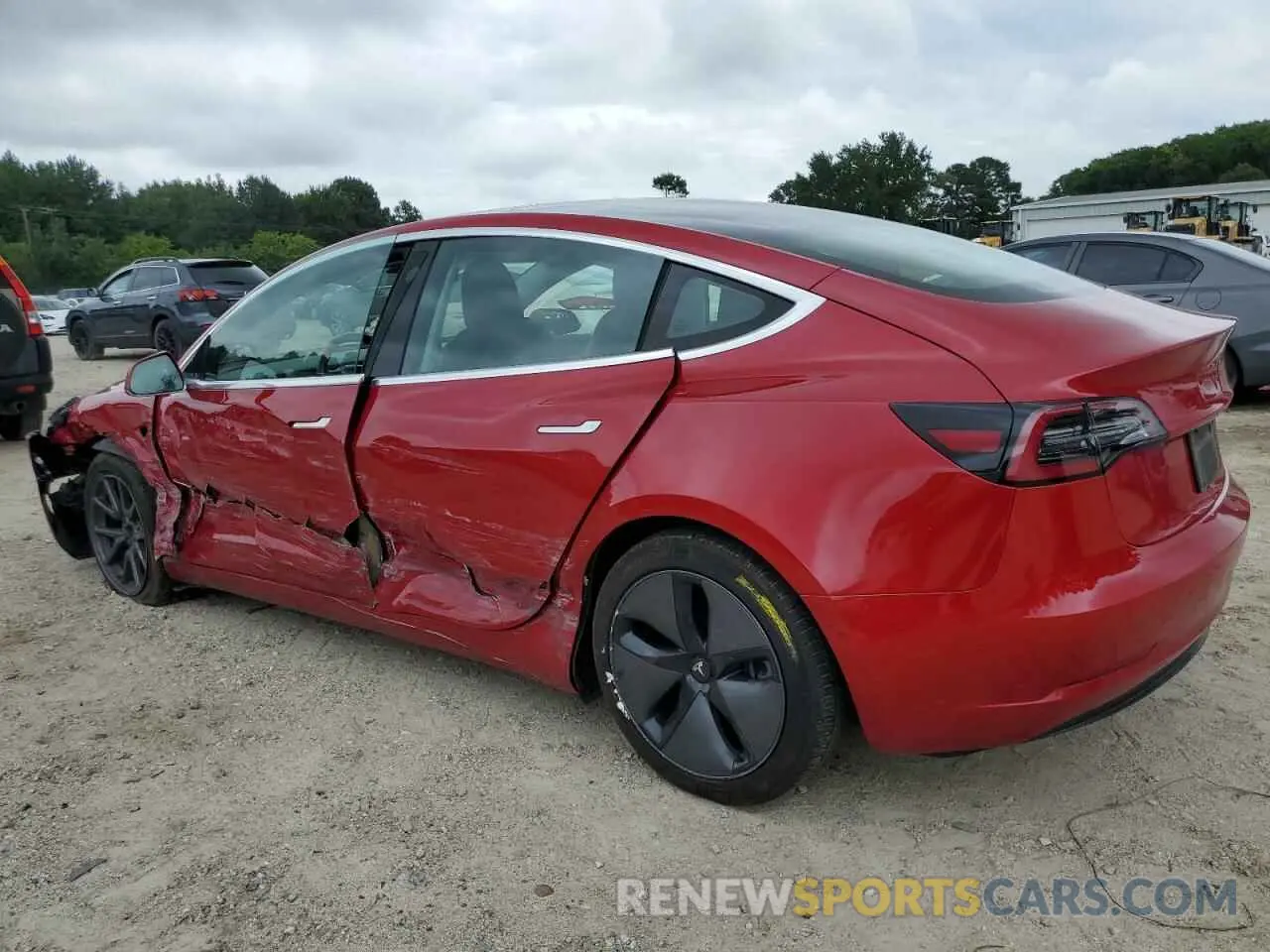 2 Photograph of a damaged car 5YJ3E1EA7KF298895 TESLA MODEL 3 2019