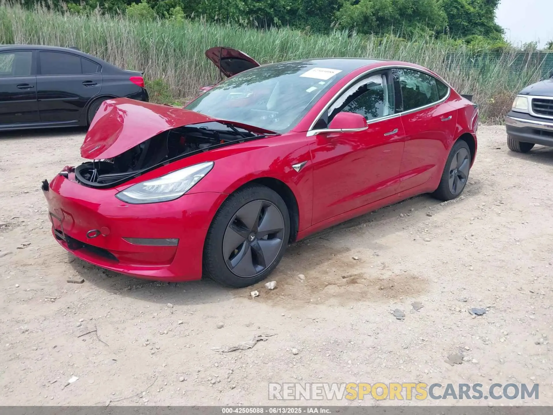 2 Photograph of a damaged car 5YJ3E1EA7KF308437 TESLA MODEL 3 2019