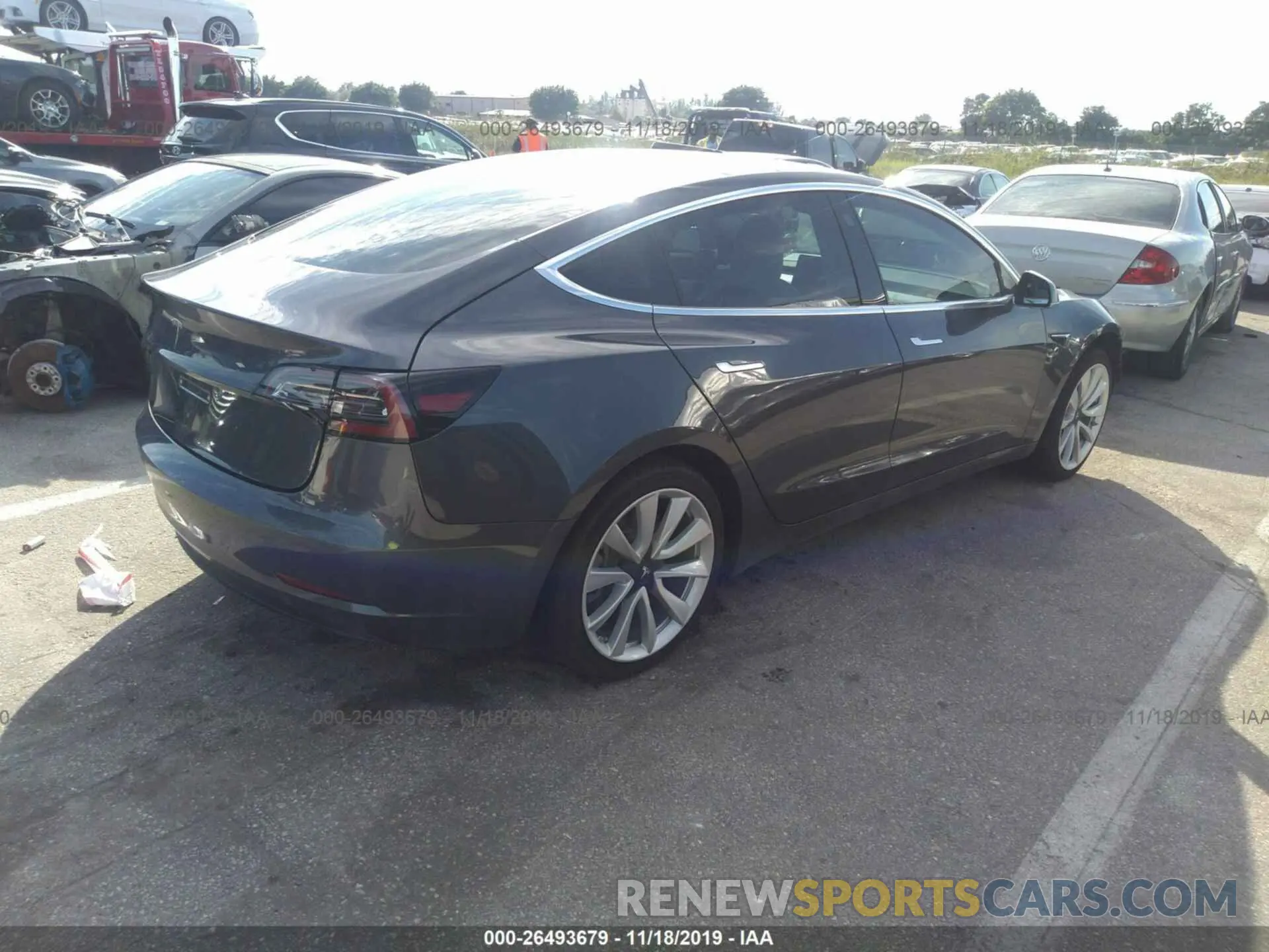 4 Photograph of a damaged car 5YJ3E1EA7KF312732 TESLA MODEL 3 2019