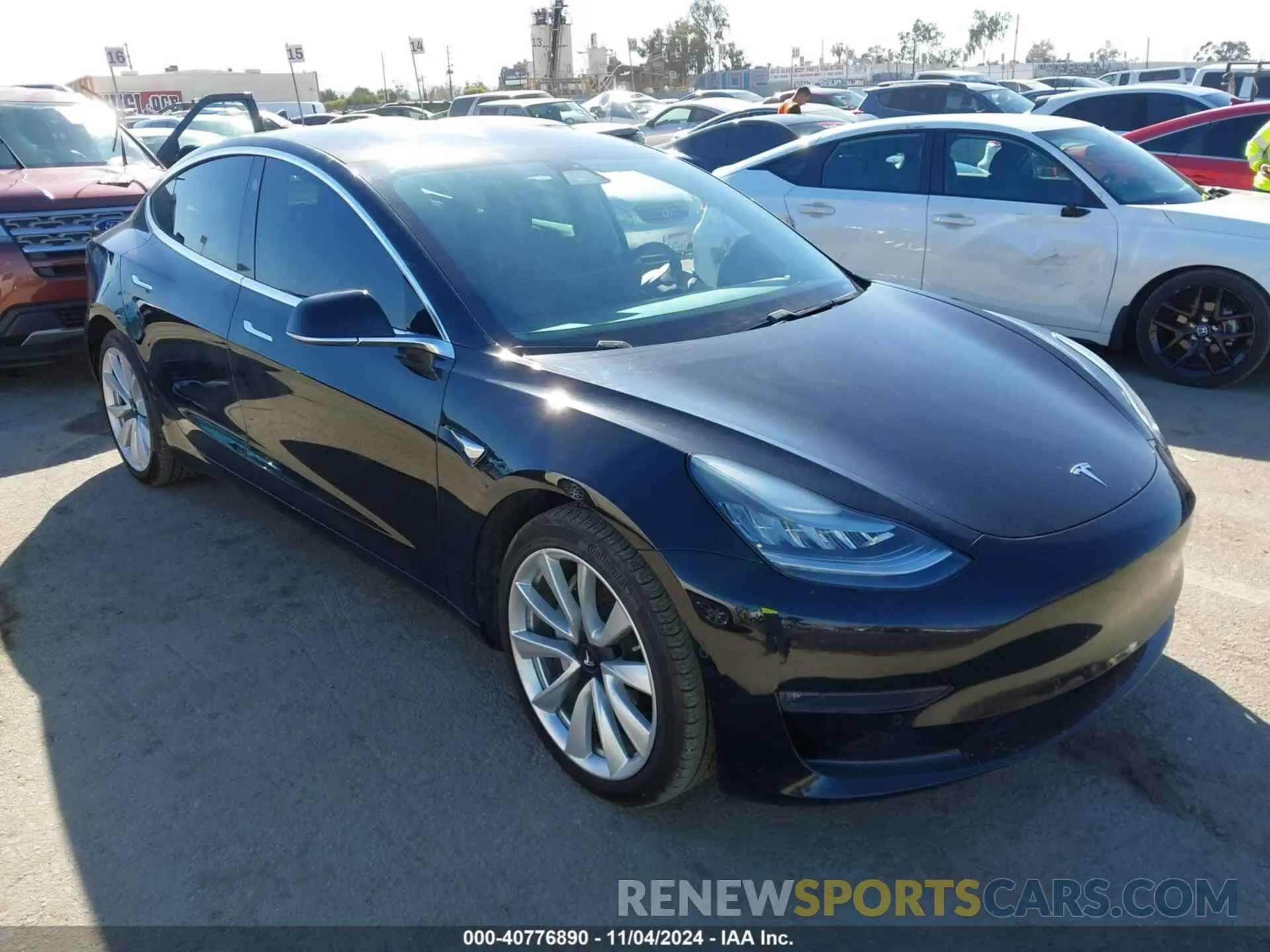 1 Photograph of a damaged car 5YJ3E1EA7KF314237 TESLA MODEL 3 2019